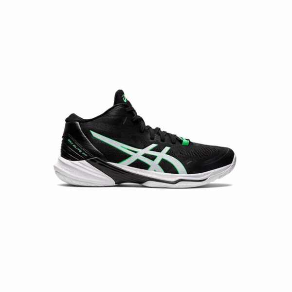 کتونی والیبال اسیکس اسکای الیت مشکی سفید سبز Asics Sky Elite ff 2 Black White Green