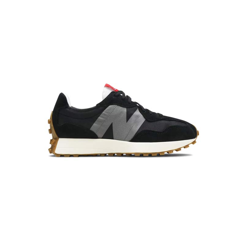 کتونی نیوبالانس 327 مشکی طوسی کرم New Balance 327 Black Castlerock