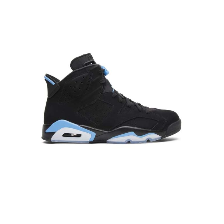 نایک ایرجردن 6 مشکی آبی Nike Air Jordan 6 Retro Black UNC Blue